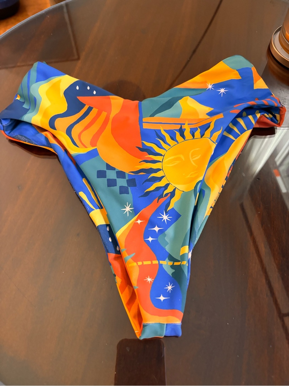 NWOT SKATIE SMALL Melly bottoms in Palermo—Multicolor Sun Print Bikini Bottoms - Picture 2 of 4